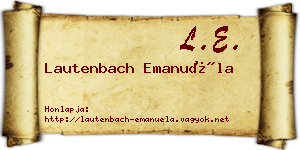 Lautenbach Emanuéla névjegykártya